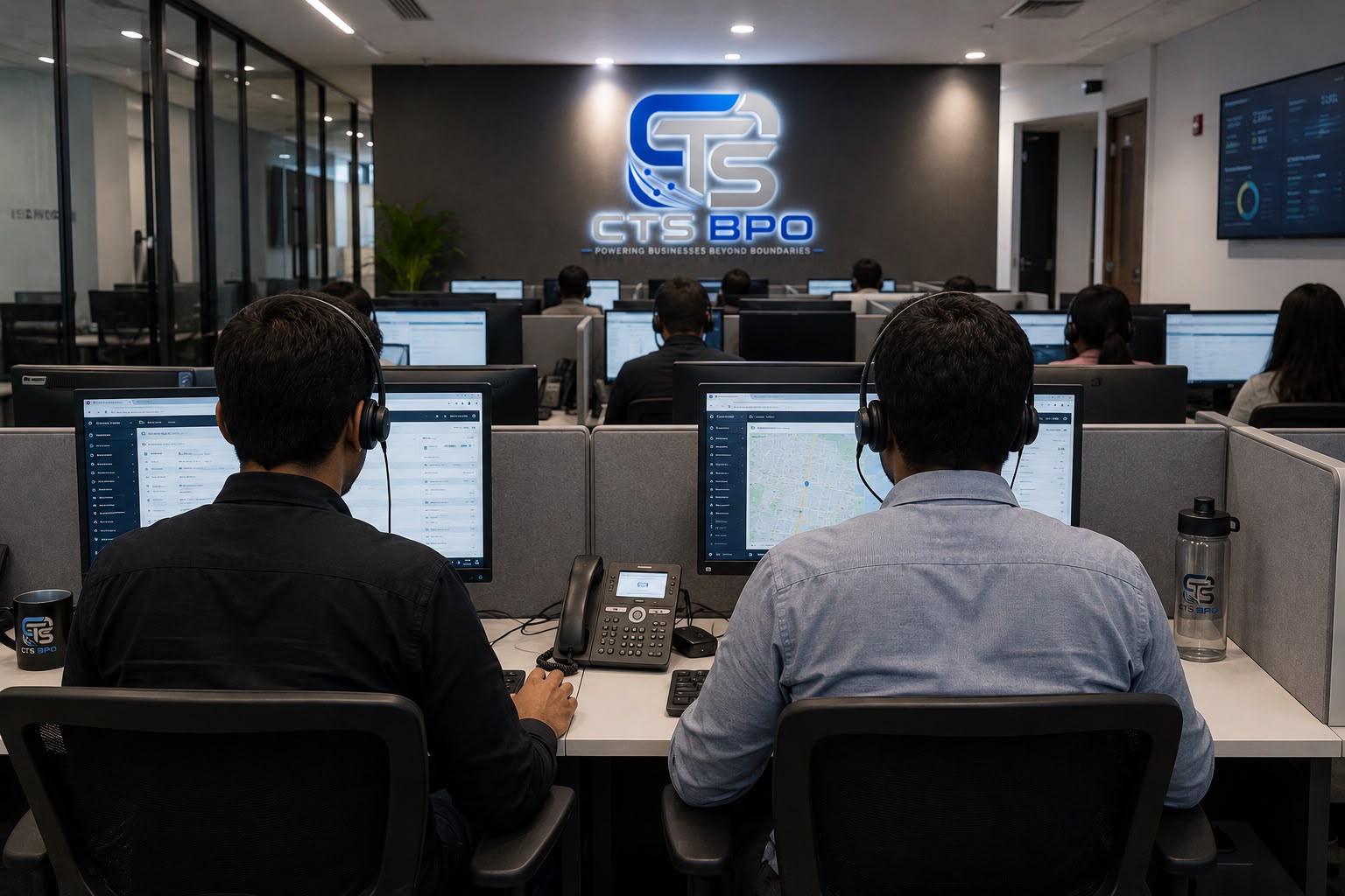 Crext Tech Solutions operations team collaborating